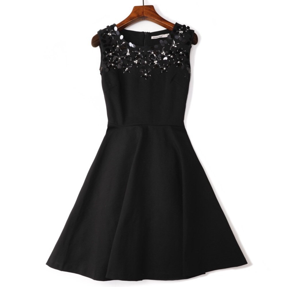 Black beaded dress